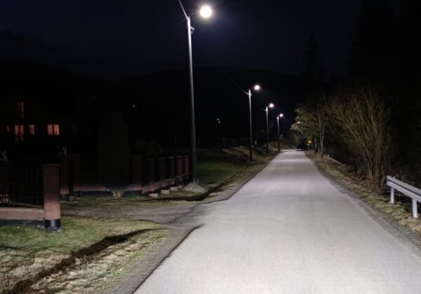 Budowa oświetlenia drogowego w miejscowości Słopnice